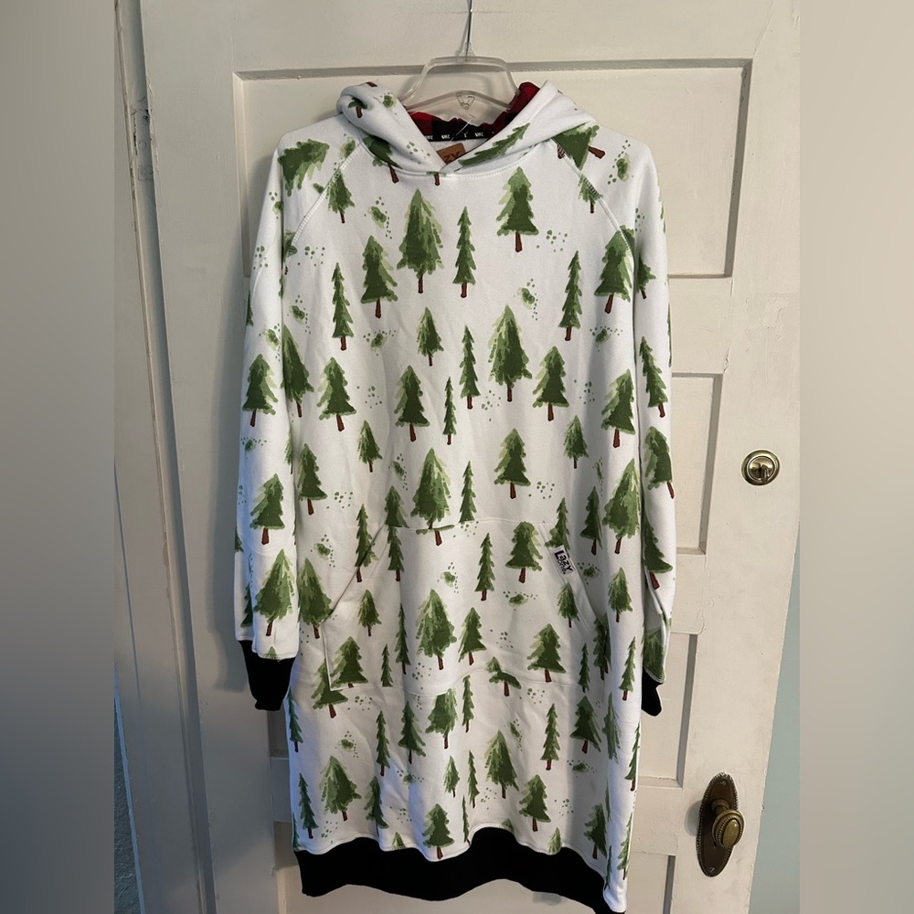 Lazy One Green Tree Print Sweatshirt